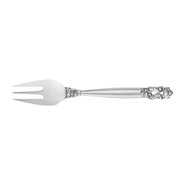 Acorn By Georg Jensen. Sterling Silver Fish Fork. 3 Tine. 6.5″