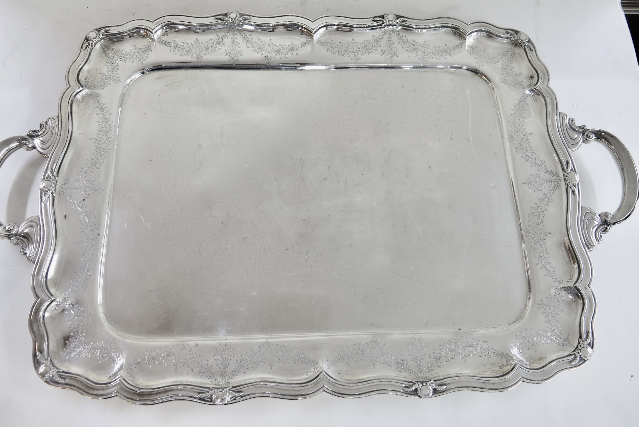 Very Large, Antique Sterling Silver Tray. Black, Starr & Frost, Circa 1890’s